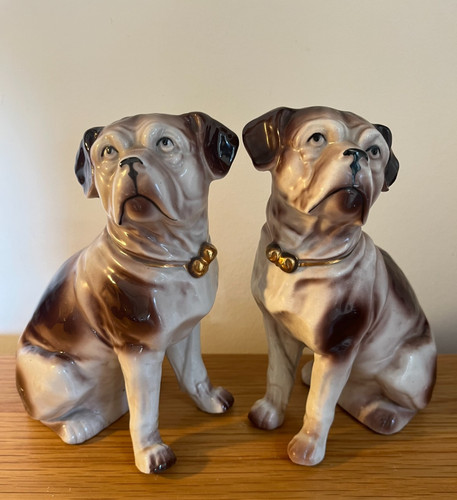 Antique pair staffordshire - pair,
