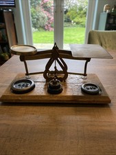 Vintage Wood & Brass Postal