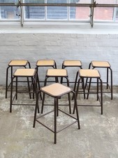 Vintage French Stackable School Stools