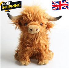 Cuddly Living Nature Highland Cow Toy Kids Stuffed Teddy Plush Toy