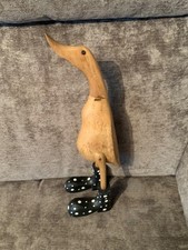 LARGE DCUK DUCK POLKA DOT HAT BOOTS 18" VINTAGE (SMALL REPAIR TO TAIL)