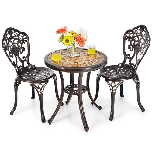 Costway piece patio bistro - 3-piece,