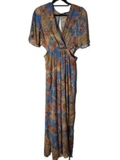 Zara Blue Orange Summer Wide