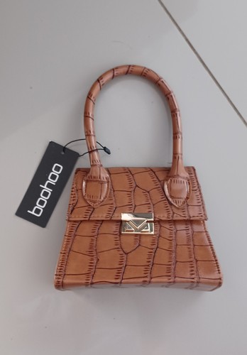 Boohoo brown animal snake skin - brown,