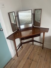 Mid Century - Corner - Dressing Table with Mirror & Drawer