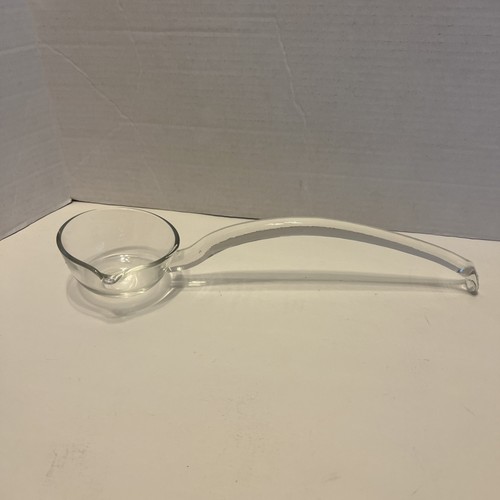 Vintage clear glass hand - clear, blown