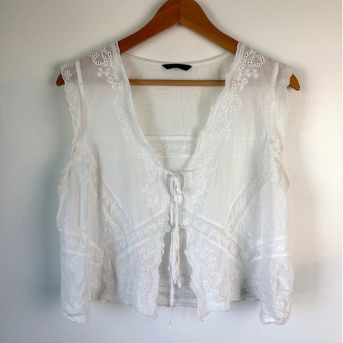Zara lace tie - zara, vest