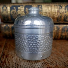 Huntley & Palmers Hammered Aluminium Biscuit Tin 1920s Short Run Museum Piece
