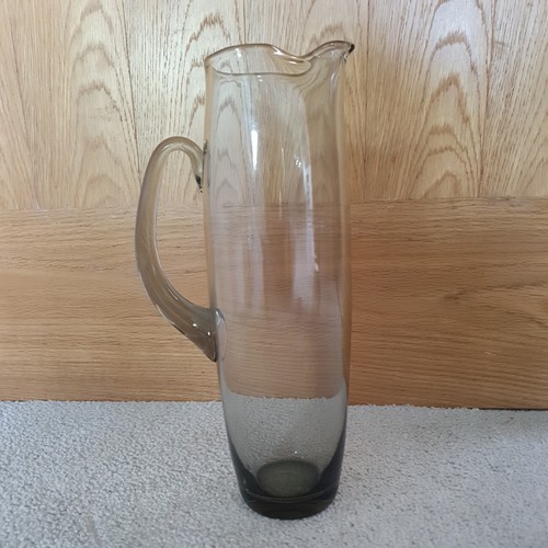 Vintage glass tall jug 5cm - tall, 29.5cm