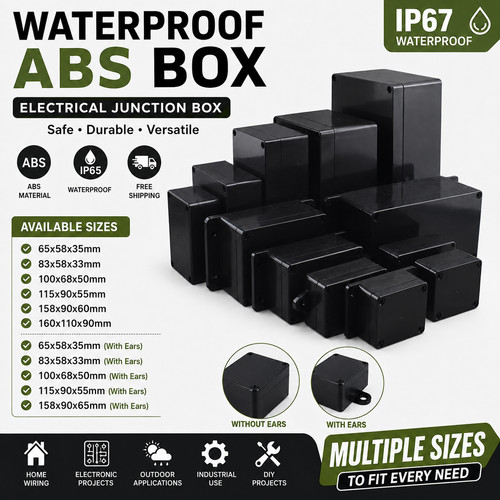 Waterproof junction box abs - waterproof,