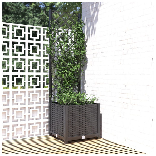 Garden planter with trellis - garden,