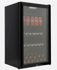 Dent Cookology 98L Under-Counter Fridge with Adjustable Temperature -  CBC98BK