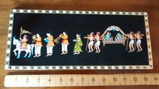 Made in India Wall Hanging Hand Painted Indian Maharaja and Maharani