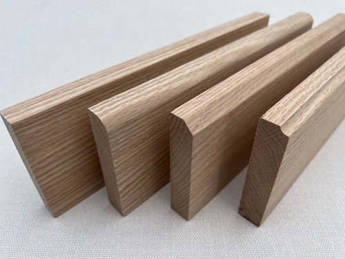 Solid oak skirting board - solid,