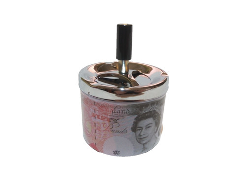 Ashtray round spinning ash - round,