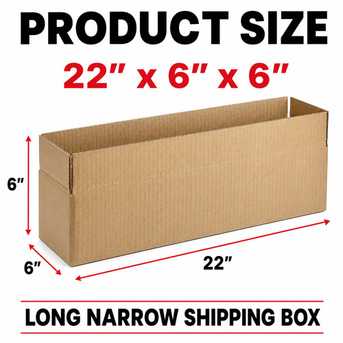 100 boxes 22x6x6 long - 22x6x6",