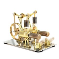 Miniature Balance Stirling Engine Model Steam Power Science Educational Toy