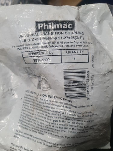 Philmac 25mm mdpe 27mm - -,