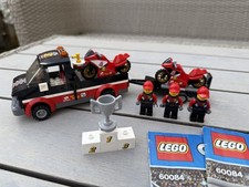 Lego City Racing Bike Transporter 2015 100% Complete & Extra Minifigure 