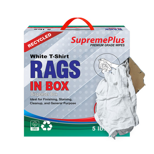 White shirt knit - rags, bulk