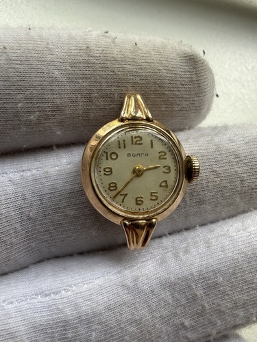 Vintage soviet gold watch - soviet,