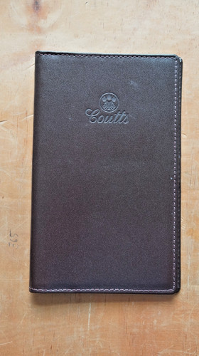Coutts bank leather wallet - coutts,