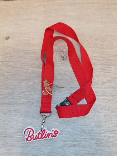 Butlins logo rubber pin - logo,