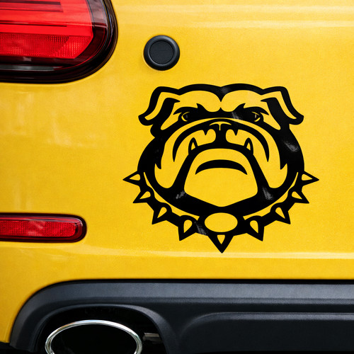Bulldog head with spiked - bulldog,