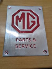 Retro Metal MG Sign, Garage