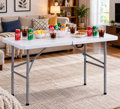 4ft folding camping table - folding,