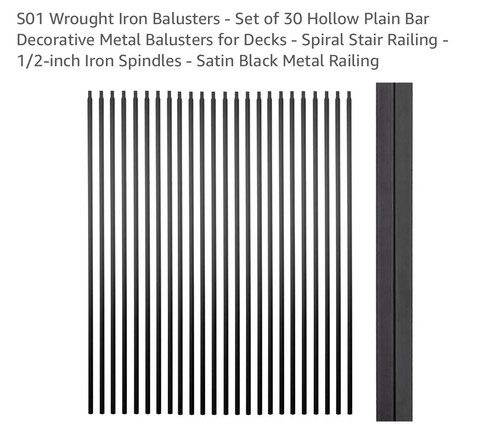 S01 wrought iron balusters - balusters,