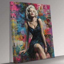 Marilyn Monroe Remix Modern Collage Canvas Print Wall Art Picture