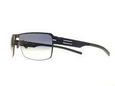 IC! Berlin Tassilo Black - Unworn Deadstock Stainless Steel Vintage Sunglasses