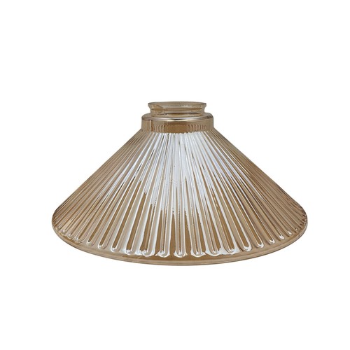 Amber glass light shades - glass,