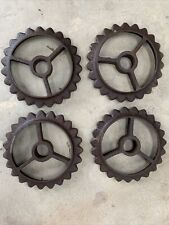 Vintage cast iron wheels, Cogs, Gears
