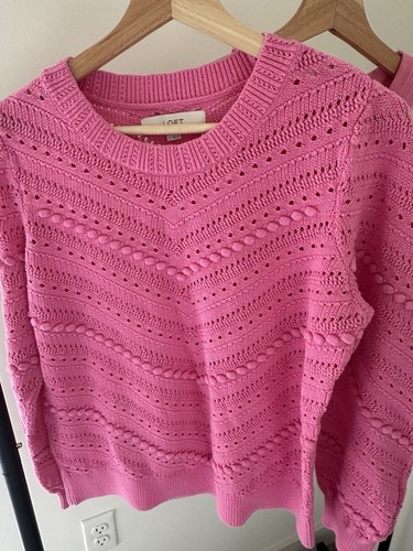 Loft pink sweater with - loft,