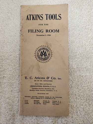 1924 atkins co saw - &, co.saw