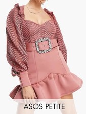 ASOS LUXE Rose Pink Mini Dress