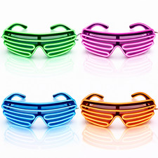 LED Neon Shutter Glasses EL