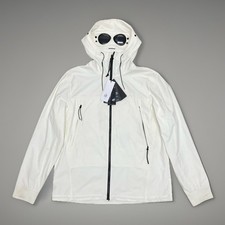 CP Company Shell-R Goggle Jacket Men’s 2XL 56 Gauze White Softshell - BNWT