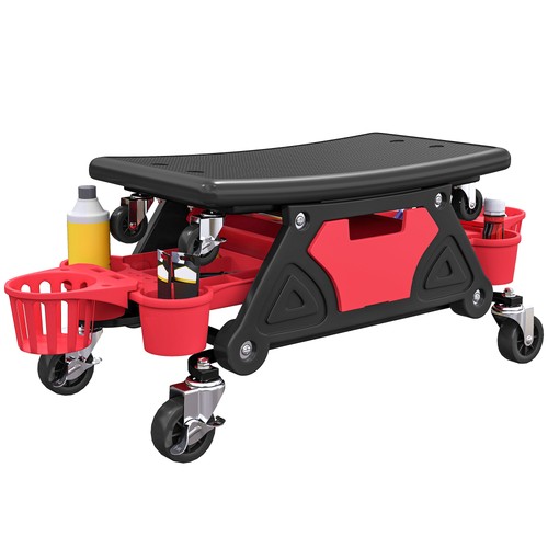 Homcom rolling mechanic - mechanic, stool
