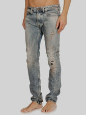 Vintage mens DIESEL THANAZ 0813Z JEANS size W31 L34 Reg SLIM SKINNY blue