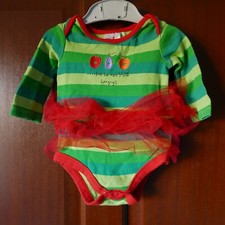 'World of Eric Carle' Long Sleeve 'Hungry Caterpillar' Bodysuit, Age 0-3m, Green