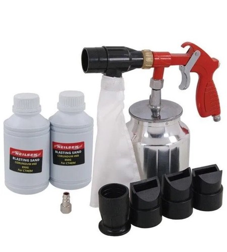 Air sandblaster gun kit - air,