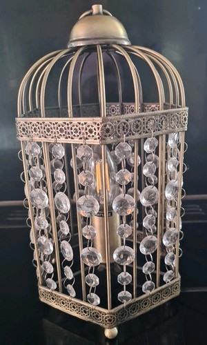 Antique brass table lamp - table,