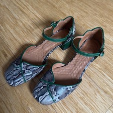 Chie Mihara Snake Skin Green