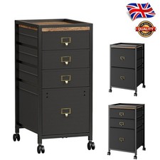 Office Cabinet Mobile Under Desk File Storage Cupboard 2/3-4 Drawers on Wheels