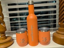 Good Pair Days Insulated Tumblers, Wine Bottle Cheese Board Set