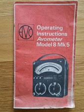 AVO MODEL 8 MK 5 INSTRUCTIONS