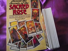 ORIGINAL 1982 SACRED ROSE TAROT CARDS BOXED+REVEAL SECRETS BOOK RARE